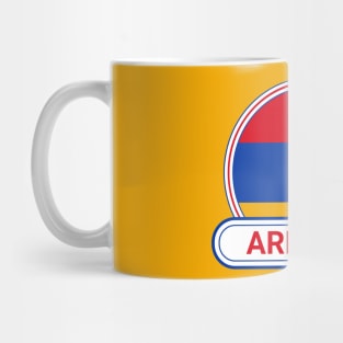 Armenia Country Badge - Armenia Flag Mug